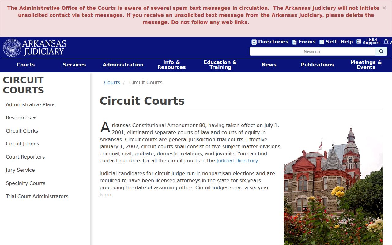 Drew County bench warrant circuit court jurisdiction