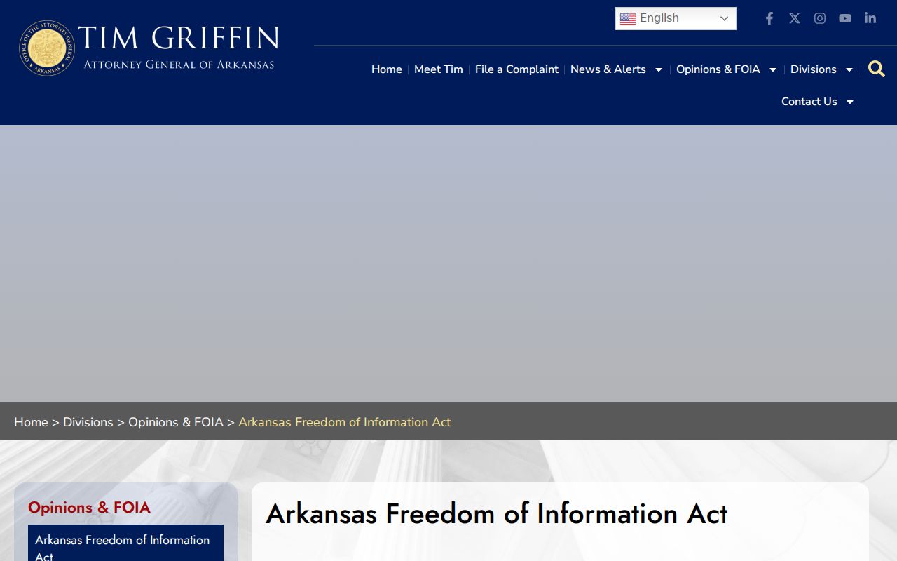 Drew County traffic warrant Arkansas FOIA access guidance
